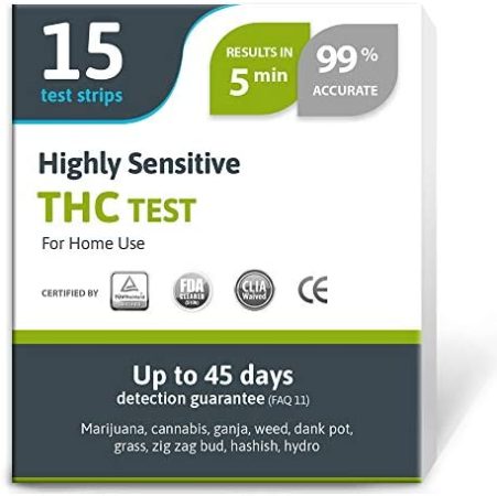 Best THC Testing Kits Pass A Drug Test At Home In 2024 Marijuana   1.Exploro Highly Sensitive Marijuana Drug Test For Home Use 451x450 